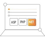 支持ASP、PHP、.Net等多种语言开发