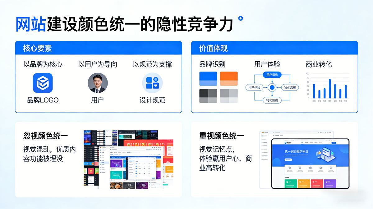 网站色彩统一的奥秘与价值:打造湖州企业建站的品牌视觉护城河 网站色彩统一的奥秘与价值:打造湖州企业建站的品牌视觉护城河